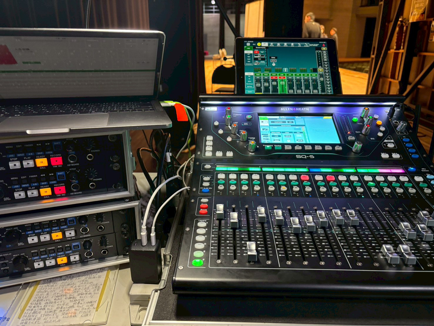 音響設営の様子